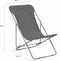 vidaXL - Strandstoelen - inklapbaar - 2 - st - staal - en - oxford - stof - grijs