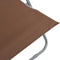 vidaXL - Strandstoelen - inklapbaar - 2 - st - staal - en - oxford - stof - bruin