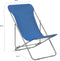 vidaXL - Strandstoelen - inklapbaar - 2 - st - staal - en - oxford - stof - blauw