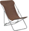 vidaXL - Strandstoelen - inklapbaar - 2 - st - staal - en - oxford - stof - bruin