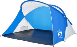 vidaXL - Strandtent - 2-persoons - pop-up - waterdicht - azuurblauw