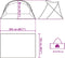 vidaXL - Strandtent - 2-persoons - pop-up - waterdicht - azuurblauw