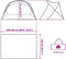 vidaXL - Strandtent - 2-persoons - pop-up - waterdicht - azuurblauw