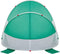 vidaXL - Strandtent - 2-persoons - pop-up - waterdicht - zeegroen