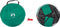 vidaXL - Strandtent - 2-persoons - pop-up - waterdicht - zeegroen