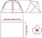 vidaXL - Strandtent - 2-persoons - pop-up - waterdicht - zeegroen