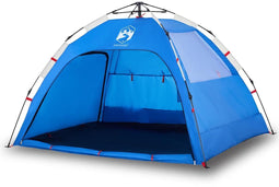 vidaXL - Strandtent - 2-persoons - waterdicht - snelontgrendeling - azuurblauw