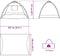 vidaXL - Strandtent - 2-persoons - waterdicht - snelontgrendeling - azuurblauw
