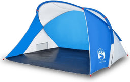 vidaXL - Strandtent - pop-up - waterdicht - azuurblauw