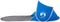 vidaXL - Strandtent - pop-up - waterdicht - azuurblauw
