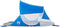 vidaXL - Strandtent - pop-up - waterdicht - azuurblauw