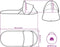 vidaXL - Strandtent - pop-up - waterdicht - azuurblauw