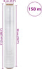 vidaXL - Stretchfilm - 2 - st - transparant - 17 - μm - 50 - cm - x - 150 - m