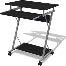 vidaXL - Studenten - computerbureau - 60 - x - 40 - x - 74 - cm - (zwart)