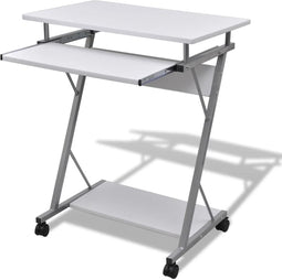 vidaXL - Studenten - computerbureau - 60 - x - 40 - x - 74 - cm - (wit)