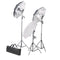 vidaXL - Studioverlichtingsset - 24 - watt - inclusief - statieven - en - paraplu's