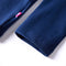 vidaXL-T-shirt-voor-kinderen-lange-mouwen-dierenprint-104-marineblauw