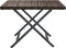 vidaXL - Tafel - inklapbaar - 45x35x32 - cm - poly - rattan - bruin