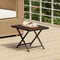 vidaXL - Tafel - inklapbaar - 45x35x32 - cm - poly - rattan - bruin