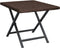 vidaXL - Tafel - inklapbaar - 45x35x32 - cm - poly - rattan - bruin