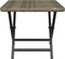 vidaXL - Tafel - inklapbaar - 45x35x32 - cm - poly - rattan - grijs