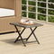 vidaXL - Tafel - inklapbaar - 45x35x32 - cm - poly - rattan - grijs
