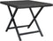vidaXL - Tafel - inklapbaar - 45x35x32 - cm - poly - rattan - zwart