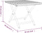 vidaXL - Tafel - inklapbaar - 45x35x32 - cm - poly - rattan - zwart