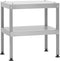 vidaXL Tafel voor rookoven 40x28x44,5 cm gegalvaniseerd staal