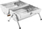 vidaXL Tafelbarbecue houtskool dubbele roosters roestvrij staal