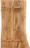 vidaXL - Tafelblad - 100x(50-60)x2,5 - cm - massief - acaciahout