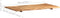 vidaXL - Tafelblad - 100x(50-60)x2,5 - cm - massief - acaciahout