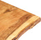 vidaXL - Tafelblad - 100x(50-60)x3,8 - cm - massief - acaciahout