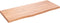 vidaXL - Tafelblad - 100x40x(2-4)cm - behandeld - massief - eikenhout - lichtbruin