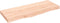 vidaXL - Tafelblad - 100x40x(2-6) - cm - onbehandeld - massief - eikenhout