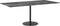 vidaXL - Tafelblad - 100x50 - cm - 6 - mm - gehard - glas - met - marmeren - design - zwart