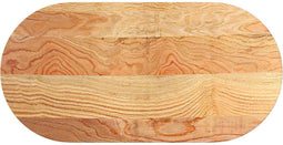 vidaXL - Tafelblad - 100x50x2 - cm - ovaal - massief - eikenhout - lichtbruin