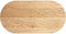 vidaXL - Tafelblad - 100x50x2 - cm - ovaal - massief - eikenhout