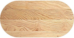 vidaXL - Tafelblad - 100x50x4 - cm - ovaal - massief - eikenhout