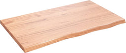 vidaXL - Tafelblad - 100x60x(2-4)cm - behandeld - massief - eikenhout - lichtbruin