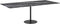 vidaXL - Tafelblad - 100x62 - cm - 8 - mm - gehard - glas - met - marmeren - design - zwart