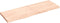 vidaXL - Tafelblad - 120x40x(2-4) - cm - onbehandeld - massief - eikenhout