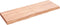vidaXL - Tafelblad - 120x40x(2-6)cm - behandeld - massief - eikenhout - lichtbruin
