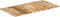 vidaXL - Tafelblad - 120x60x(1,5-1,6) - cm - ruw - mangohout