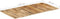 vidaXL - Tafelblad - 120x60x(1,5-1,6) - cm - ruw - mangohout