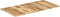 vidaXL - Tafelblad - 120x60x(1,5-1,6) - cm - ruw - mangohout