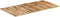 vidaXL - Tafelblad - 120x60x(1,5-1,6) - cm - ruw - mangohout
