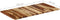 vidaXL - Tafelblad - 120x60x(2,5-2,7) - cm - massief - acaciahout