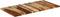 vidaXL - Tafelblad - 120x60x(2,5-2,7) - cm - massief - acaciahout