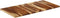 vidaXL - Tafelblad - 120x60x(2,5-2,7) - cm - massief - acaciahout